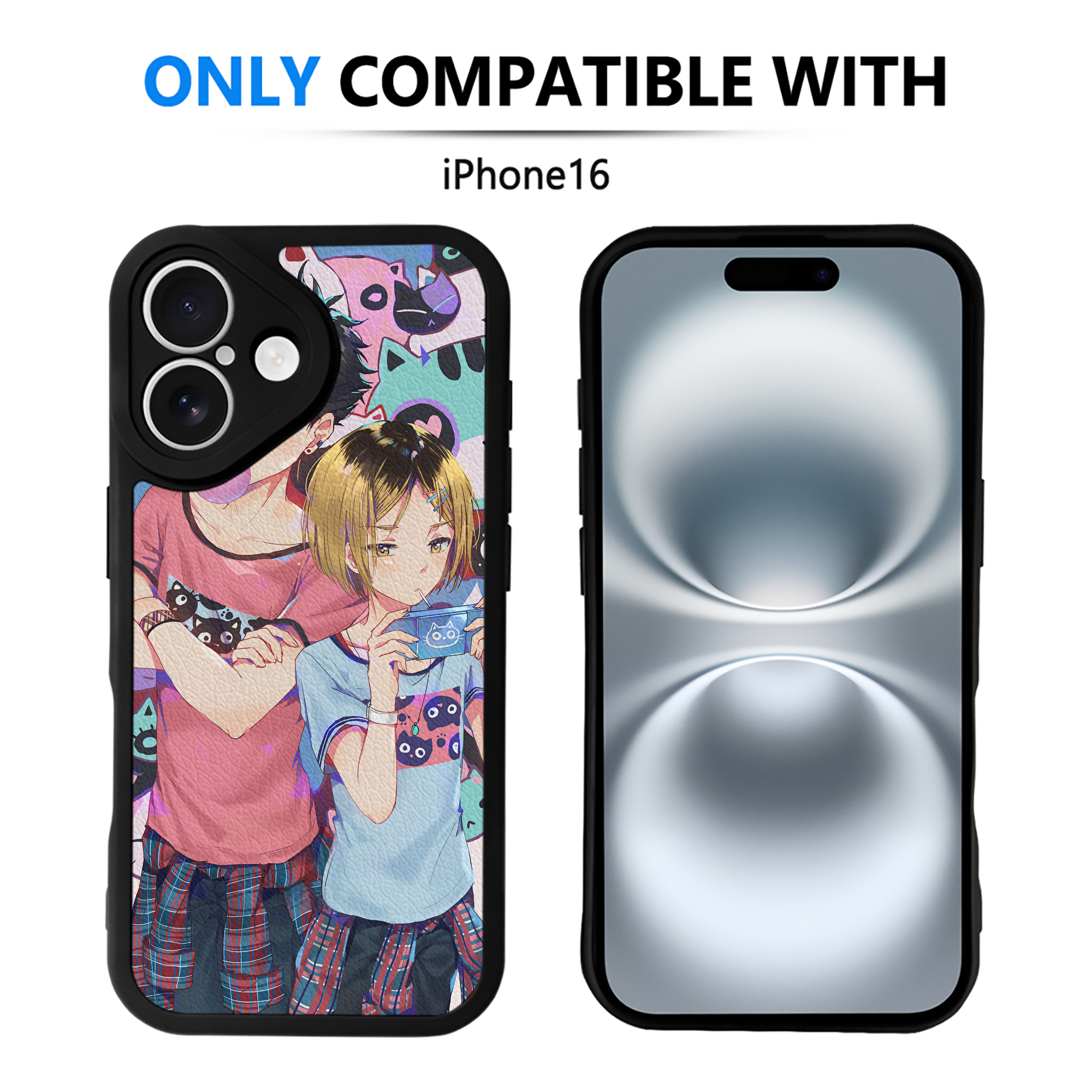（画像用） ハイキュー!! Haikyu!! 【iPhone 16シリーズ対応】シリコンスマホケース（レザー調） 材質：シリコン